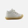 Girls Bellamy | Bellamy - Kalinou Pois Beige Lace-Up Boots On Labotte