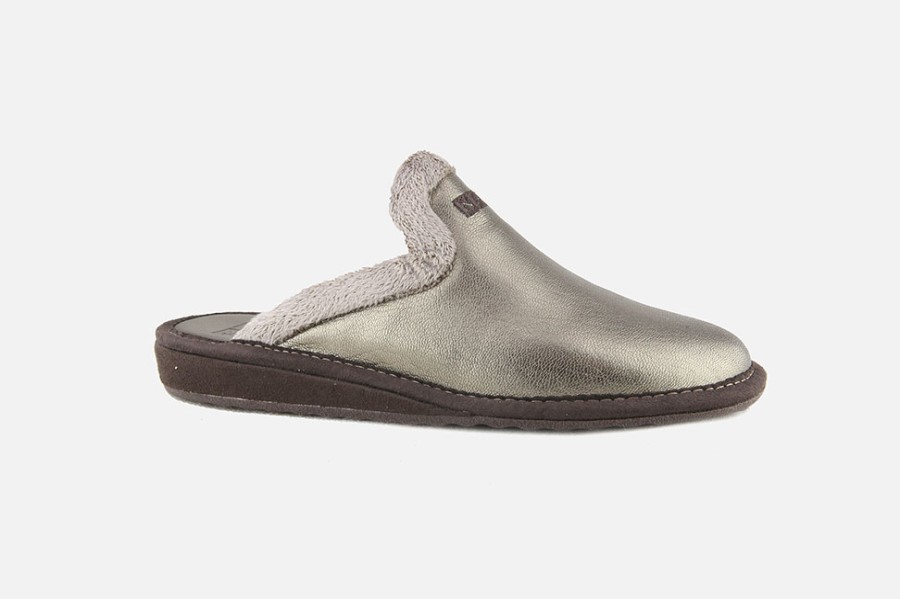 Women Nordikas | Nordikas - Datcha Bronze Low Slippers On Labotte