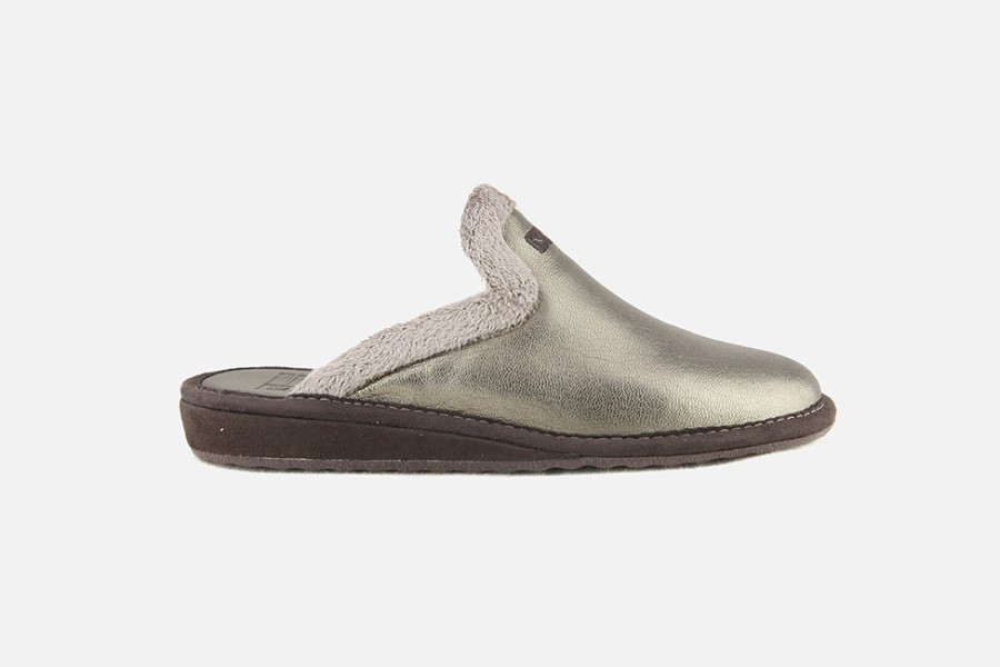 Women Nordikas | Nordikas - Datcha Bronze Low Slippers On Labotte