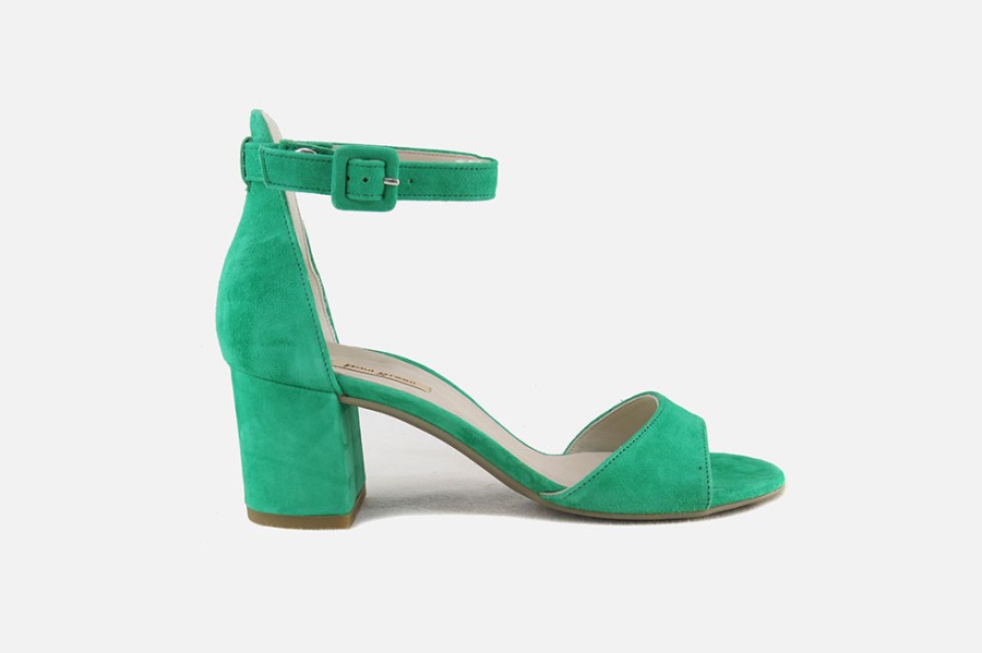 Women Paul Green | Paul Green - Parador Vert Sandals On Labotte