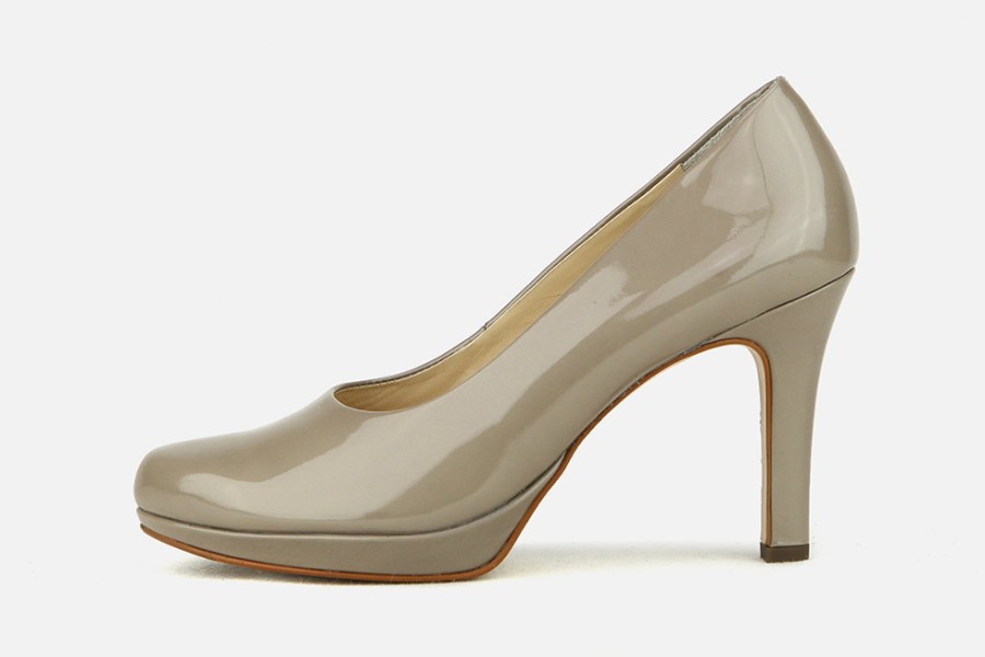Women Paul Green | Paul Green - Prince Lack Taupe Pumps On Labotte