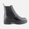 Women MYM | Mym - Izy Black Grain Ankle Boots On Labotte