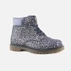 Girls Lunella | Lunella - Livia Blue Print Lace-Up Boots On Labotte