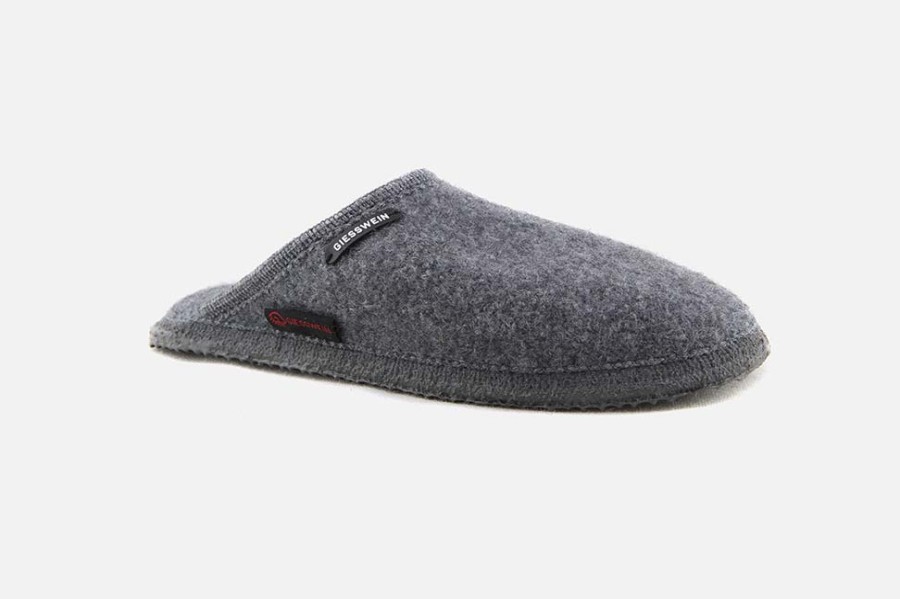Men Giesswein | Giesswein - Bonheur Gris Low Slippers On Labotte