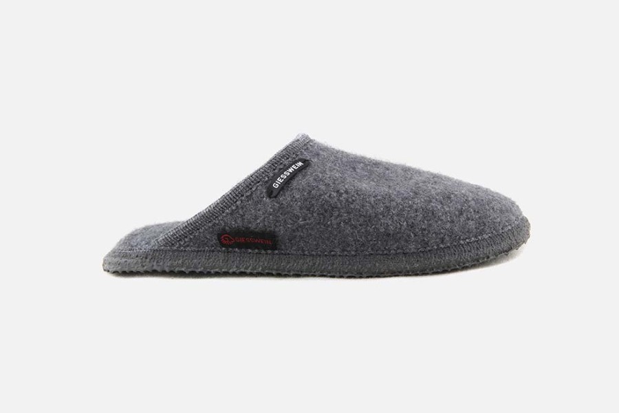 Men Giesswein | Giesswein - Bonheur Gris Low Slippers On Labotte