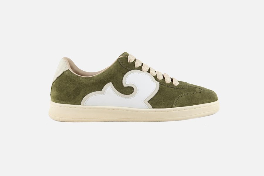 Women MaiMai | Maimai - Encyclo Dark Olive Sneakers On Labotte
