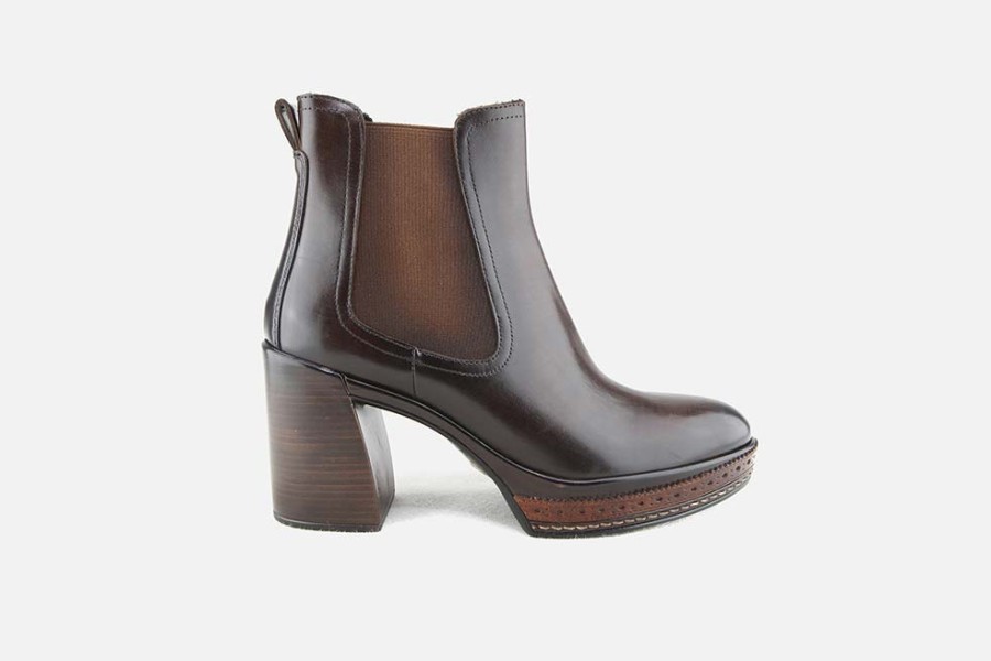 Women Pons Quintana | Pons Quintana - Towards Choco Ankle Boots On Labotte
