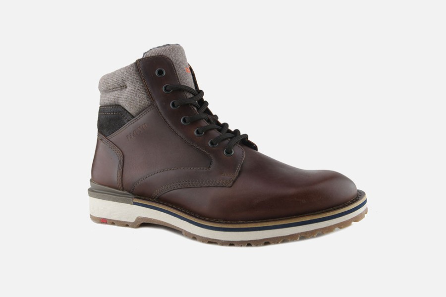 Men LLOYD | Lloyd - Glenn Tobacco Lace-Up Boots On Labotte