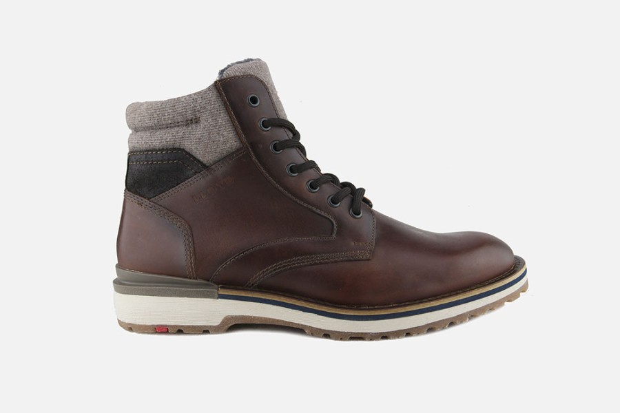 Men LLOYD | Lloyd - Glenn Tobacco Lace-Up Boots On Labotte