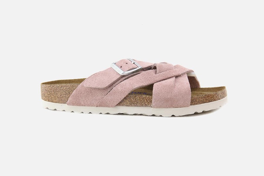 Women Birkenstock | Birkenstock - Lugano Pink Clay Sandals On Labotte