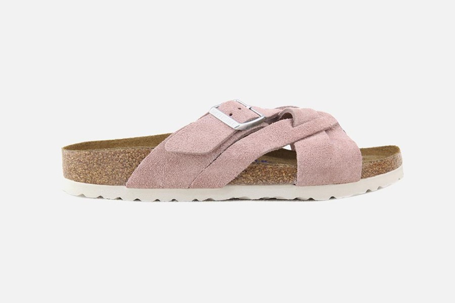 Women Birkenstock | Birkenstock - Lugano Pink Clay Sandals On Labotte