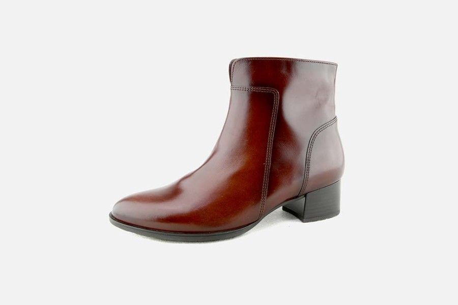 Women Gabor | Gabor - Jojoba Chestnut Antic Ankle Boots On Labotte