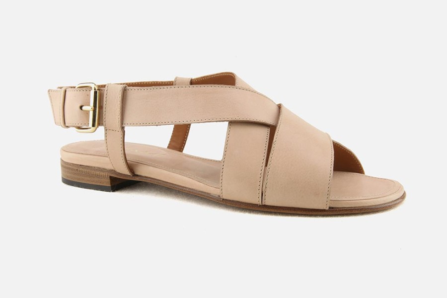 Women Artami | Artami - Okoume Nude Sandals On Labotte