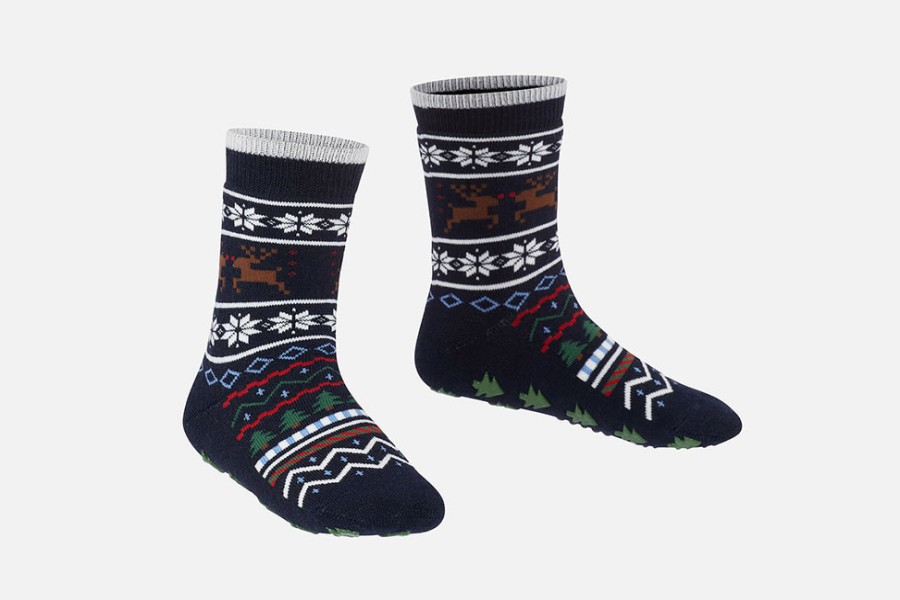 Girls Falke | Falke - Xmas Marine Slippers-Socks On Labotte