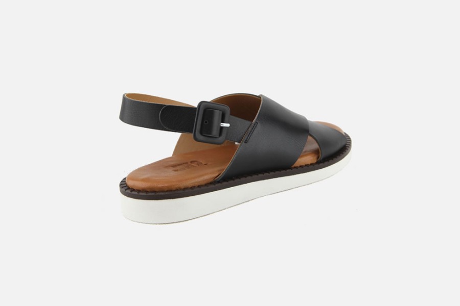 Women Jhay | Jhay - Vesuvio Noir Sandals On Labotte