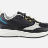 Women Woden | Woden - Malou Leather Black Sneakers On Labotte