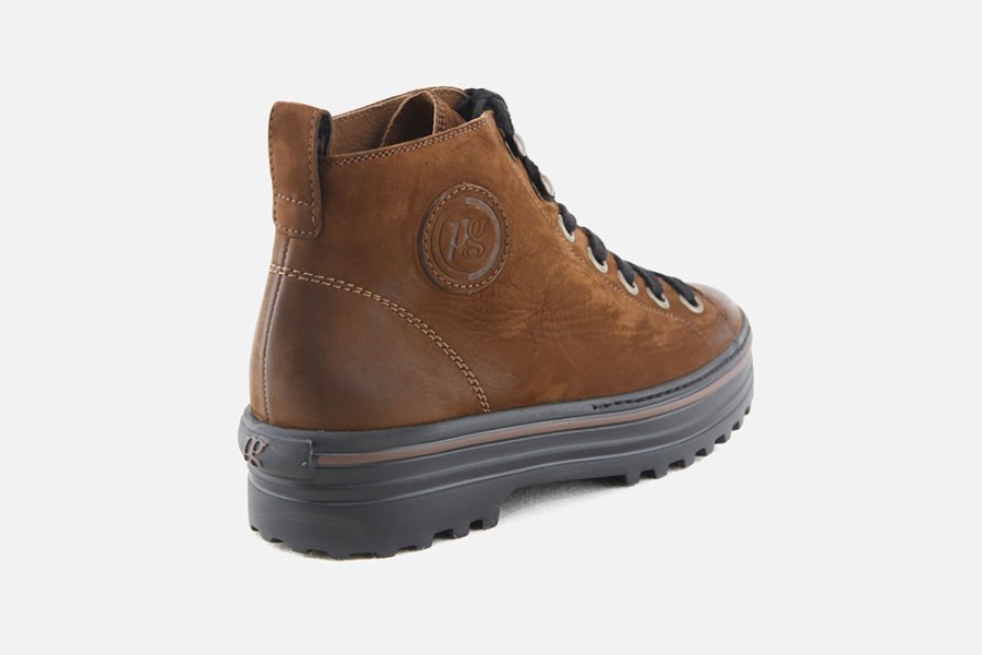 Women Paul Green | Paul Green - Panoramique Noisette Lace-Up Boots On Labotte