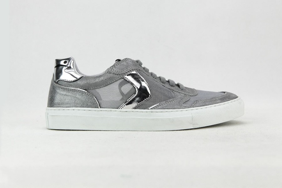Women Voile Blanche | Voile Blanche - Racket Silver Sneakers On Labotte