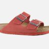 Women Birkenstock | Birkenstock - Arizona Corduroy Sienna Red Sandals On Labotte