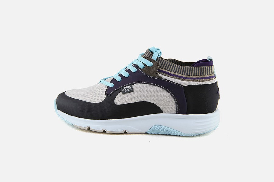 Women Camper | Camper - Drift Kit Noir Kaki Lace-Up Boots On Labotte