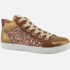 Girls Pom d'Api | Pom D'Api - Top Zippy Rust Camel Lace-Up Boots On Labotte