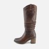 Women Paula Urban | Paula Urban - Monroe Marron Boots On Labotte