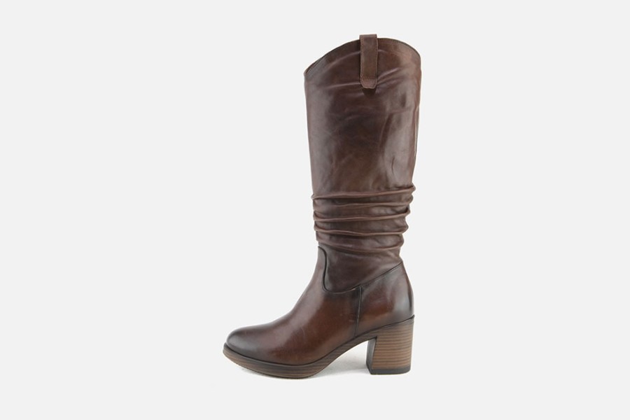Women Paula Urban | Paula Urban - Monroe Marron Boots On Labotte
