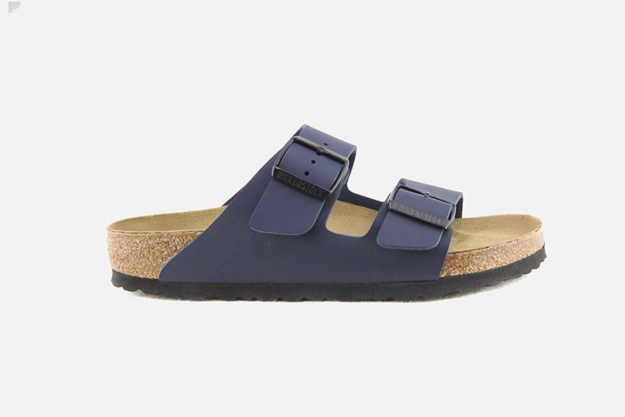 Men Birkenstock | Birkenstock - Arizona Bf Narrow Blue Sandals On Labotte