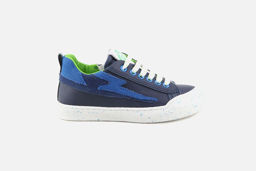 Boys Romagnoli | Romagnoli - Aidan Bleu Bluette Lace-Up Shoes On Labotte