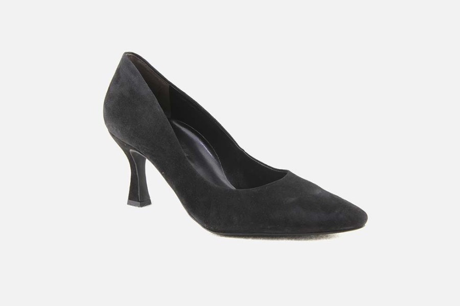 Women Paul Green | Paul Green - Primerose Daim Noir Pumps On Labotte