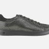 Women Geox | Geox - Jaysen Dark Grey Black Sneakers On Labotte
