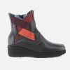 Women Thierry Rabotin | Thierry Rabotin - Tumulte Black Rust Ankle Boots On Labotte