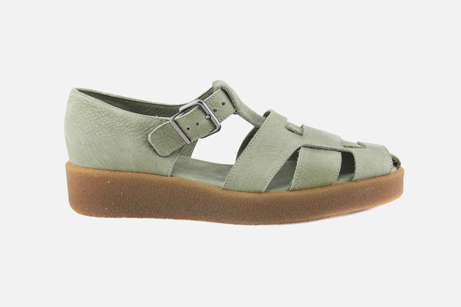 Women Arche | Arche - Comaya Vert Ecume Sandals On Labotte