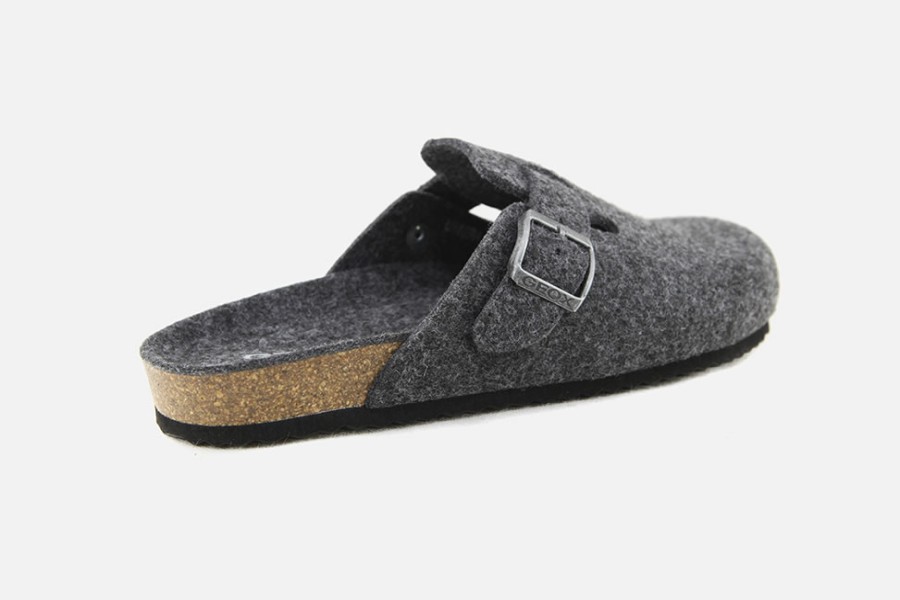 Men Geox | Geox - Ghita Grey Clogs On Labotte