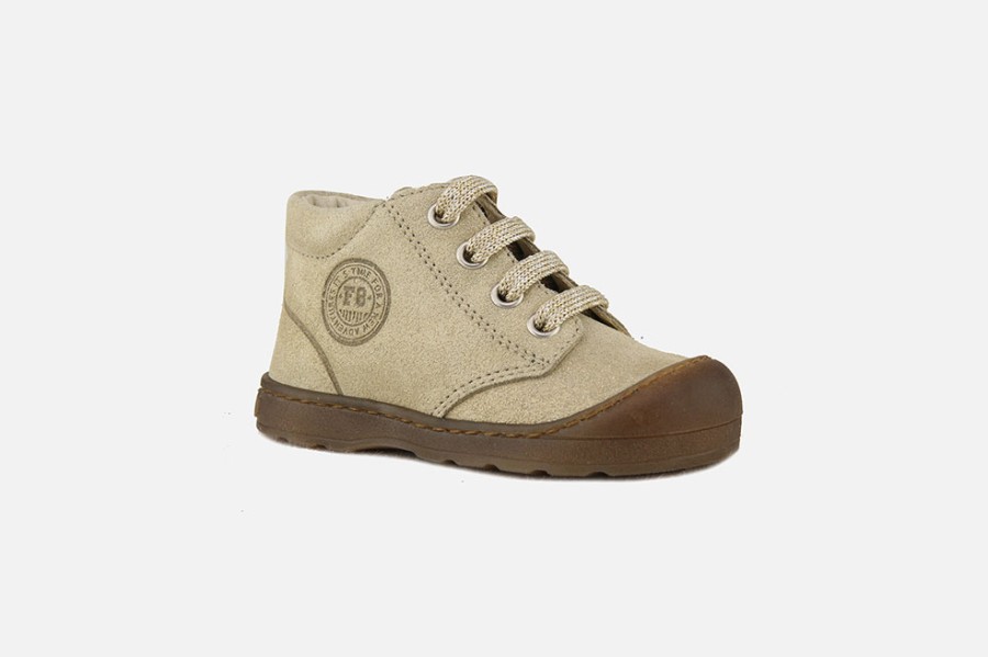Girls Falcotto | Falcotto - Labloom Platine Lace-Up Boots On Labotte