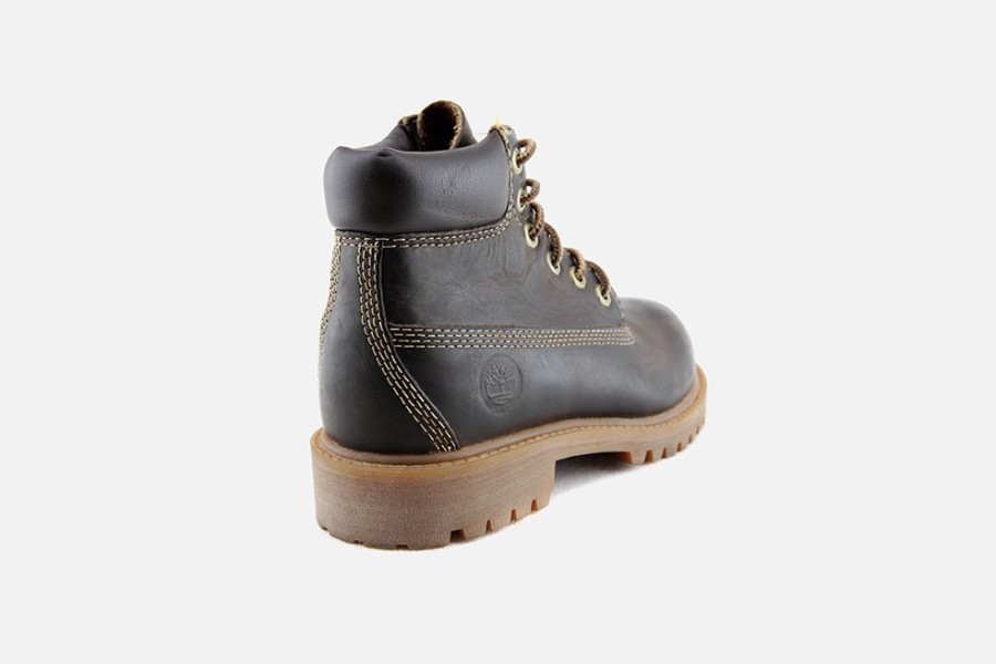 Boys Timberland | Timberland - 6 Inch Premium Boot Jr Brown Lace-Up Boots On Labotte
