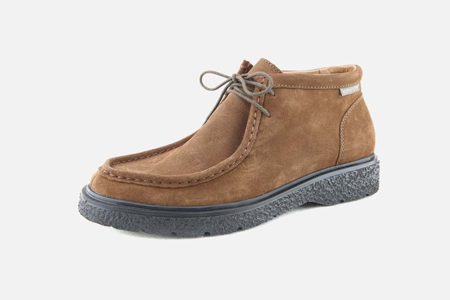 Men Mephisto | Mephisto - Evrard Brown Lace-Up Boots On Labotte