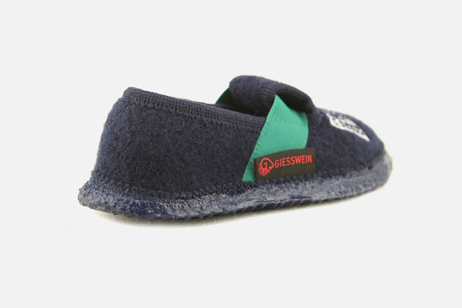 Boys Giesswein | Giesswein - Buuut Bleu Et Vert Low Slippers On Labotte