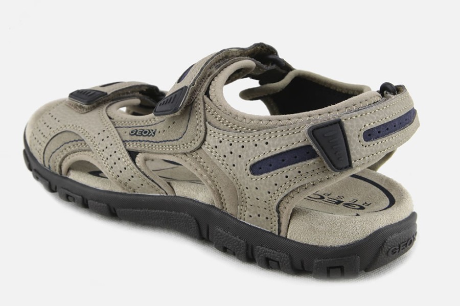 Men Geox | Geox - Strada Sandal Sand Sandals On Labotte