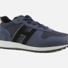 Men Hogan | Hogan - Hogan H383 Navy Black Sneakers On Labotte