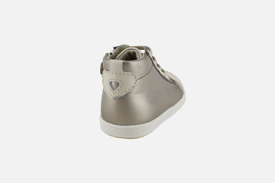 Girls Little Mary | Little Mary - Lilia Bronze Lace-Up Boots On Labotte