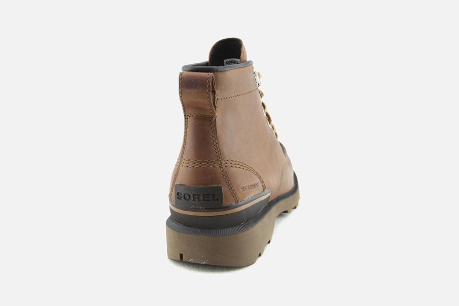 Men Sorel | Sorel - Caribou Moc Wp Tan Lace-Up Boots On Labotte