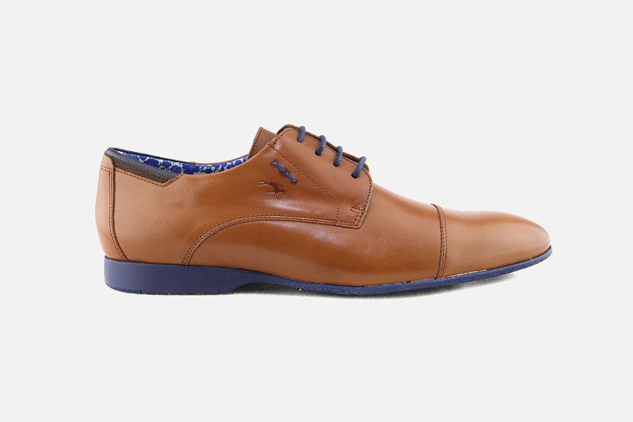 Men Fluchos | Fluchos - Aubier Tabacco Derbies On Labotte