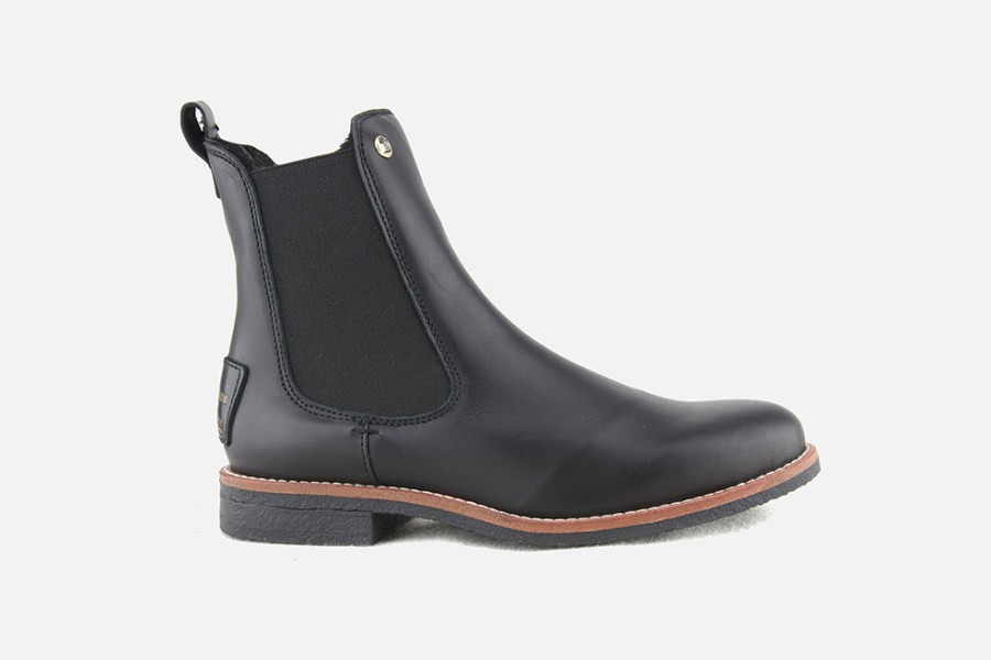 Women Panama Jack | Panama Jack - Gillian Igloo Travel Black Ankle Boots On Labotte
