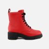 Women Camper | Camper - Milah Hi Lace Rouge Lace-Up Boots On Labotte