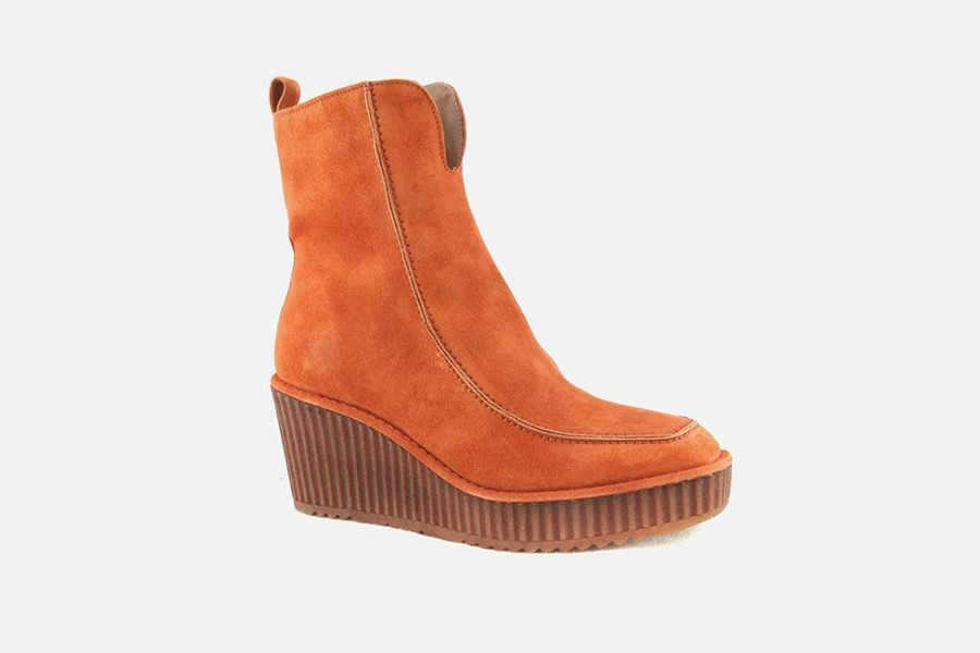 Women Pons Quintana | Pons Quintana - Tourmaline Rust Ankle Boots On Labotte