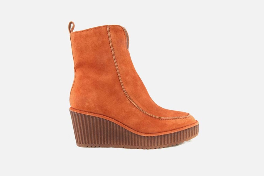 Women Pons Quintana | Pons Quintana - Tourmaline Rust Ankle Boots On Labotte