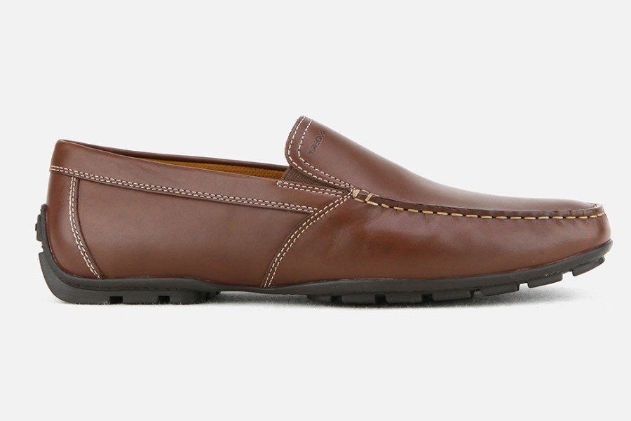 Men Geox | Geox - Moner B Choco Loafers On Labotte
