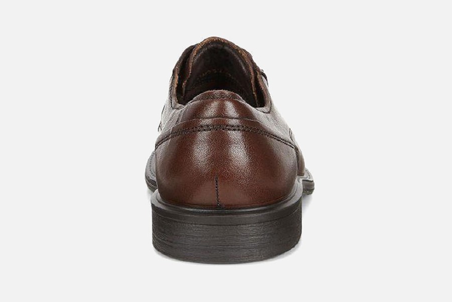 Men Ecco | Ecco - Klint Marron Derbies On Labotte