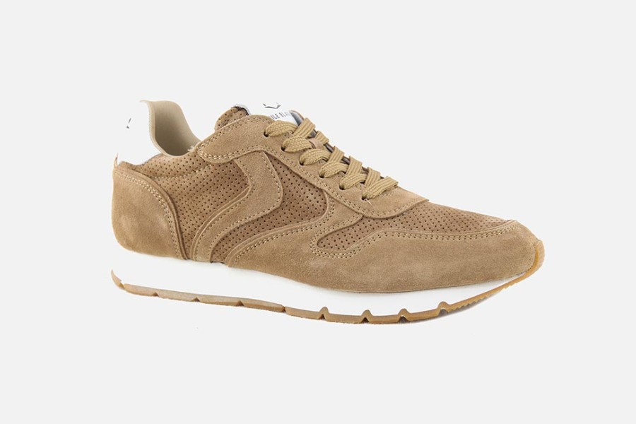 Women Voile Blanche | Voile Blanche - Julia Suede Tobacco Sneakers On Labotte